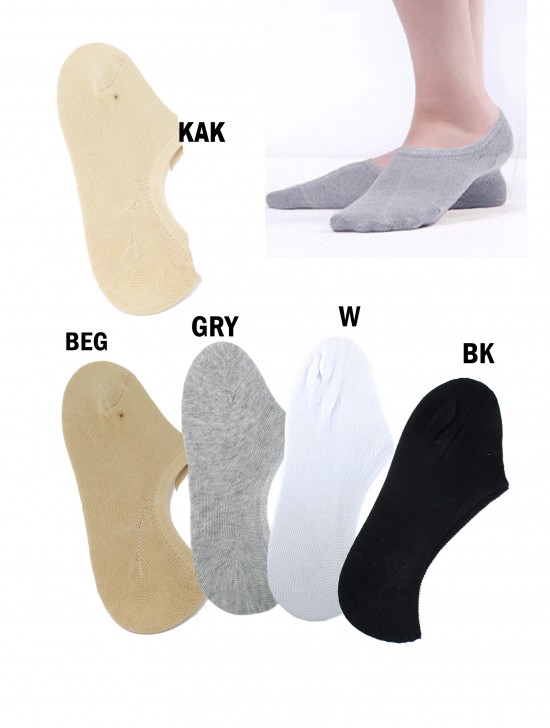 Women's Cotton Liner Socks with Non Slip Ankle Grips (10pairs)